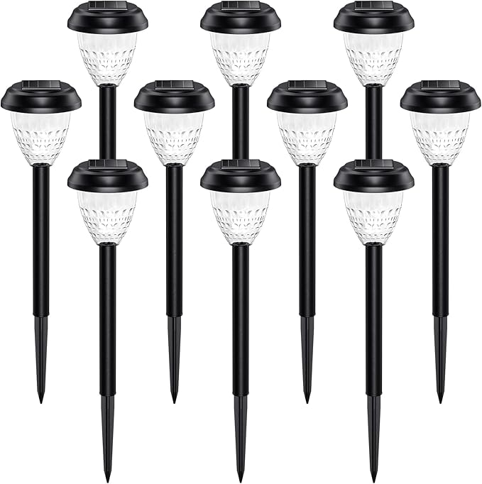 URAGO Super Bright Solar Lights Outdoor Waterproof-10 Pack, Dusk to Dawn Up to - Image 2