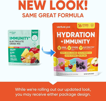 Venture Pal 2-in-1 Hydration + Immune Electrolytes Powder Packets - Image 9