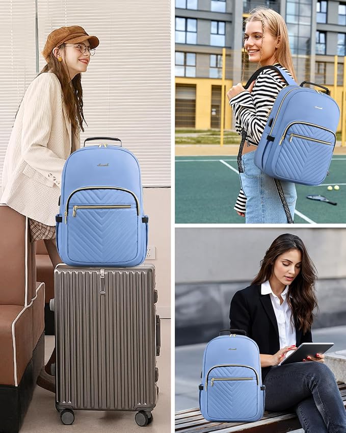 LOVEVOOK Laptop Backpack Purse for Women, Work Business Travel Computer Bags - Image 6