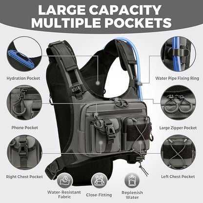 Criuage USA Original Patent Running Hydration Vest Backpack, Lightweight Chest - Image 2