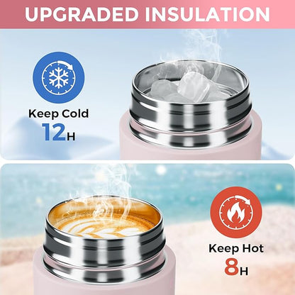 【Upgraded】Exllena Small Insulated Water Bottle 8 oz/250ml– Mini Insulated Water - Image 4