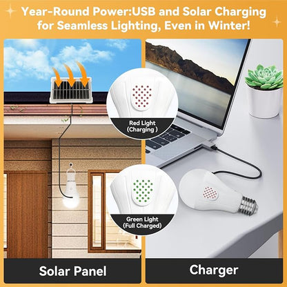 Neporal MagicGlow Rechargeable Solar Light Bulbs - Image 3