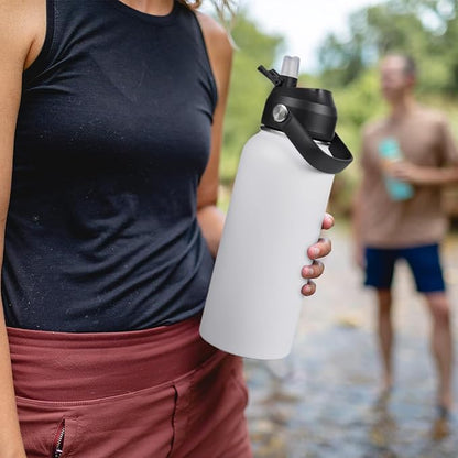 Fijinhom 32oz Insulated Stainless Steel Water Bottle, Wide Mouth Double Wall - Image 6