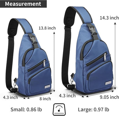 AMJ Crossbody Sling Bag Men Women, Casual Shoulder Backpack, Chest Daypack - Image 2