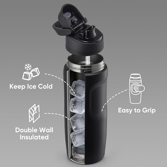 Fijinhom 24 oz Insulated Water Bottle, Stainless Steel Sports Water Bottle - Image 6