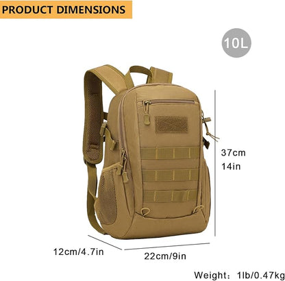 ArcEnCiel 10L/20L Mini X-Small Tactical Backpack MOLLE Daypack Gear Pack - Image 3