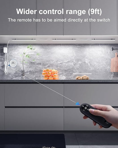 Remote Control Under Cabinet Led Light Plug in, Dimmable Daylight White 4500K - Image 6