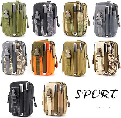 Belt Pouch, Tactical Molle Phone Pouch EDC Utility Pouches Waist Bag, Small - Image 7