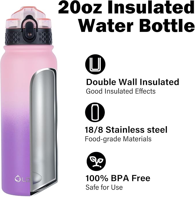 OLDLEY Insulated Water Bottle 20oz Water Bottles - Image 4