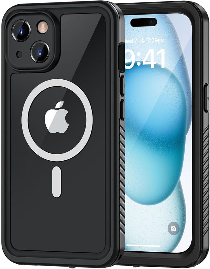 Lanhiem Magnetic for iPhone 15 Case, Waterproof Dustproof Cover, Full Body by LanhiemHome