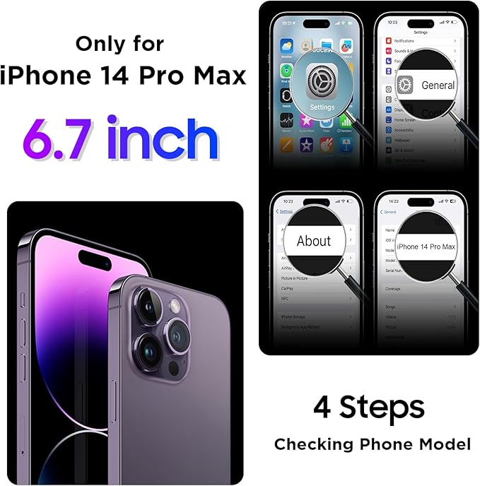 Temdan Compatible with iPhone 14 Pro Max Case Waterproof, Built-in Screen & - Image 8