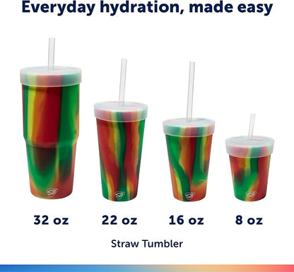 Silipint: 32oz Silicone Straw Tumbler, Unbreakable, Dishwasher Safe - Image 4