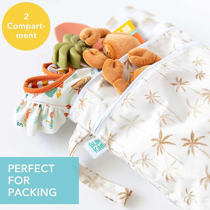 Bumkins Waterproof Wet Dry Bag for Baby, Swim Suit, Cloth Diapers, Pump Parts - Image 2