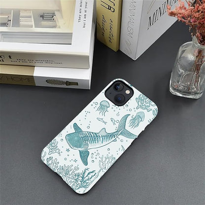 for iPhone 15 Case, HH2 Ocean Whale Shark Hybrid 2 Layer Hard Shell Silicone - Image 5