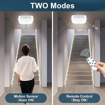 WhitePoplar Motion Sensor Rechargeable Ceiling Light Indoor - Image 3