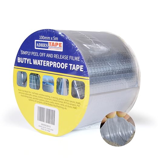 ADHES Butyl Tape Waterproof Tape Aluminum Foil Tape Sealant Tape 4in x 16ft - Image 9