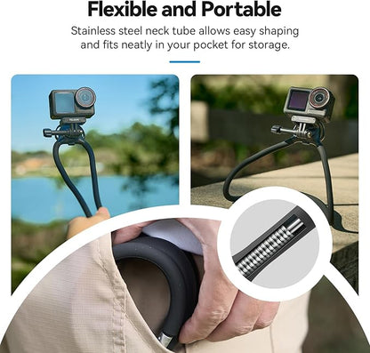 TELESIN Neck Mount SE 2.0 with Air Cushion, Adjustable Chest Strap and Neck - Image 5
