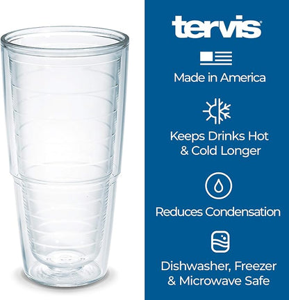 Tervis Clear & Colorful Tabletop Made in USA Double Walled Insulated Tumbler - Image 3