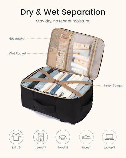 LOVEVOOK 40L Travel Backpack for Women Men, TSA Personal Item Travel Bag Fits - Image 7
