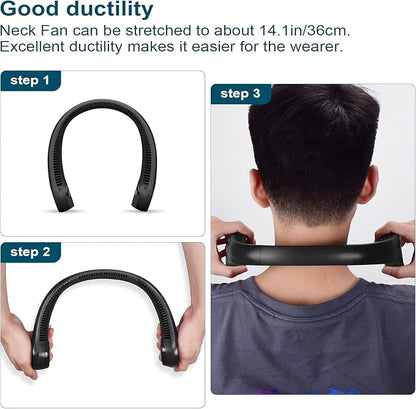CIVPOWER Neck Fan: Portable Personal Neck Cooling Rechargeable Bladeless Fan - Image 7