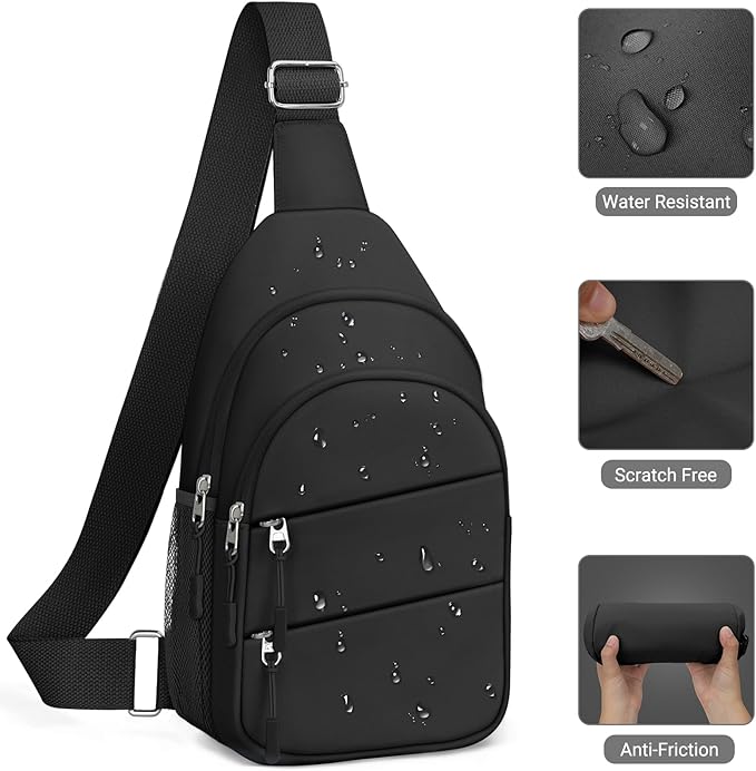 Tuwubi Crossbody Bags for Women, Sling Bag for Men, Small Hiking Backpack Anti - Image 5
