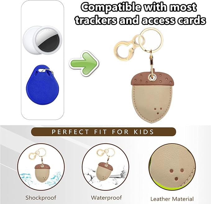 Leather Keychain Holder Case Compatible - Image 3