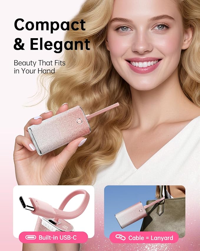 iWALK Sparkly 10000mAh Portable Charger, 22.5W Fast Charging Small Power Bank - Image 6