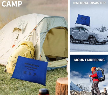Heavy Duty Survival Blanket -Multifunctional Reflective Tarp Thermal Blanket - Image 7