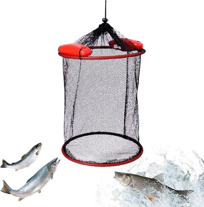 Fish Basket – 25x30cm/25x60cm/25x90cm Nylon, Portable Net Pen, Live Catch - Image 9