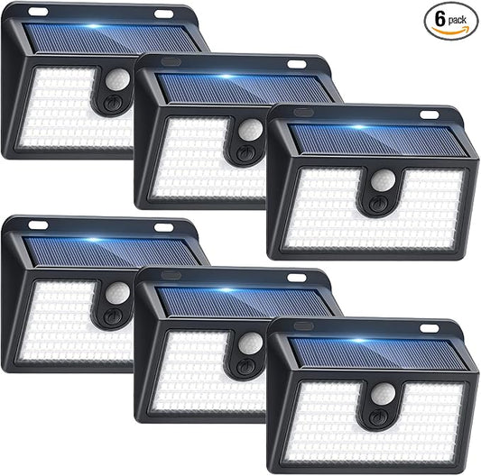 Solar Motion Sensor Outdoor Lights, Super Bright Solar Lights Outdoor Waterproof by Claoner