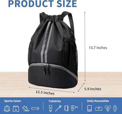 JELUTAR Drawstring Backpack Gym Bag - Image 2