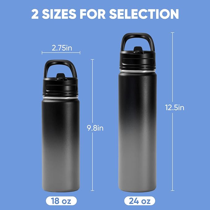 Fijinhom 18oz Insulated Stainless Steel Water Bottle - Image 2