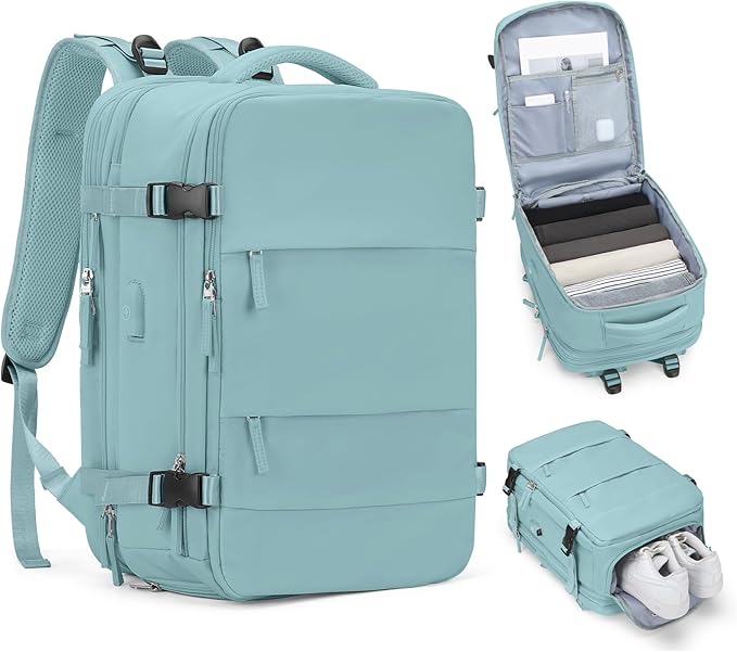 coofay Expandable Backpack For Traveling On Airplane Travel Backpack For Women by coofay