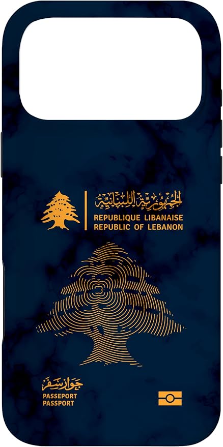 Lebanon, Lebanon Passport, Lebanon Flag, Lebanon map. Case by Unknown
