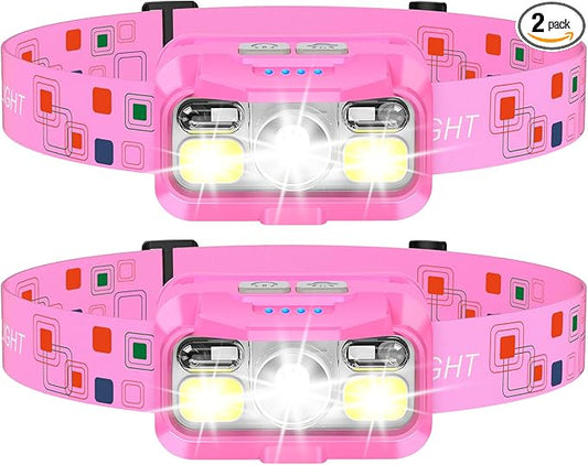 LHKNL Headlamp Rechargeable, Lumen Super Bright Motion Sensor Head Lamp by LHKNLHOME