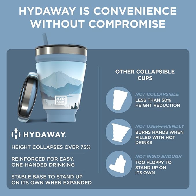HYDAWAY 16oz Collapsible Tumbler - Image 6