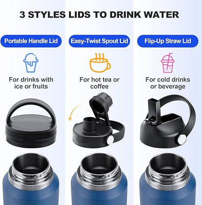 HYDROWION Water Bottle Stainless Steel, Vacuum Insulated Leak Proof Tumbler 32oz - Image 4