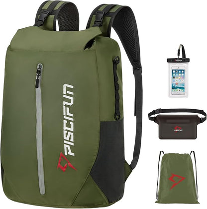 Piscifun Dry Bag Waterproof, Lightweight Dry Backpack Roll-Top Sealed by Piscifun