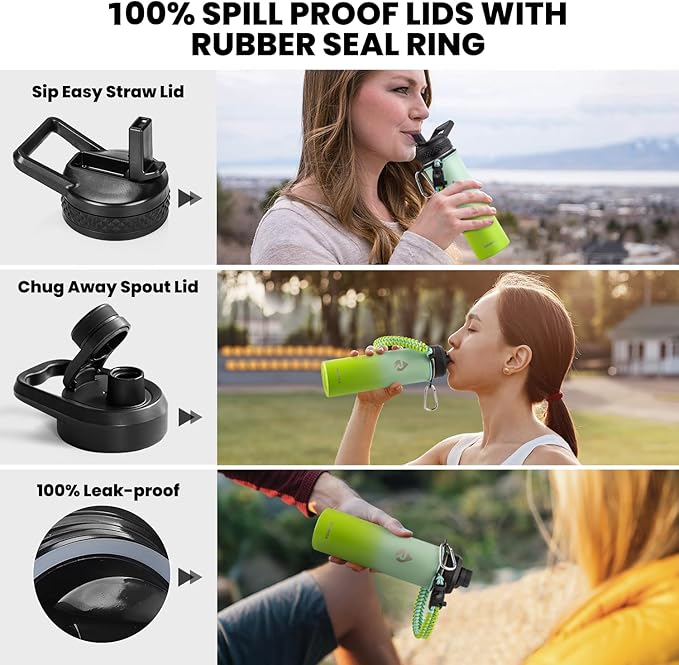 RAYMYLO Insulated Water Bottle 20 oz, Triple Wall Vacuum Stainless Steel - Image 3