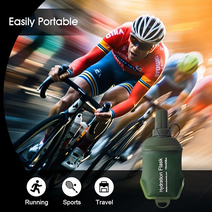 WILDREEDS 500ml Soft Flask, TPU Collapsible Soft Water Bottle - Image 6