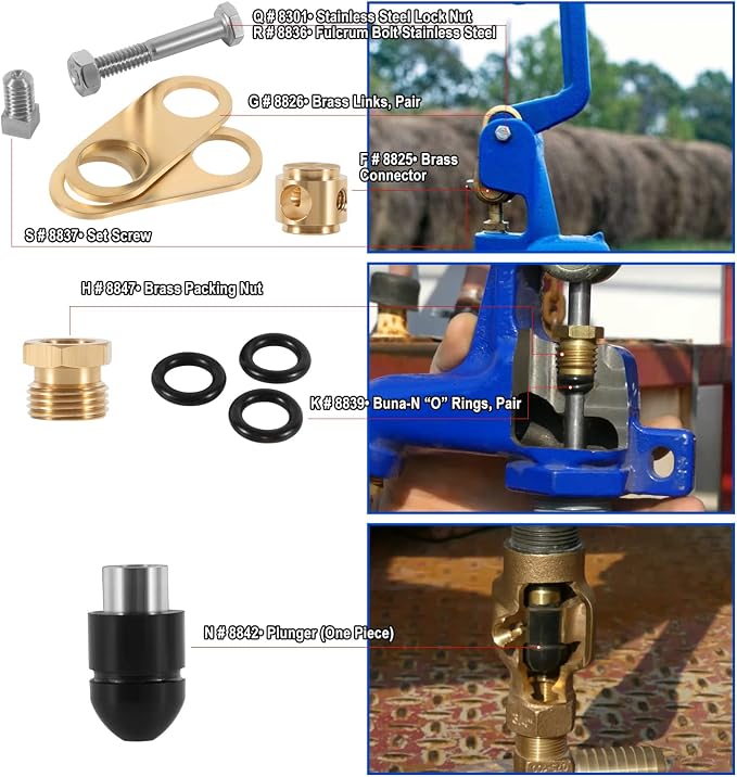 850 Sb Parts Kit Yard Water Hydrant Repair Rebuild Kit & 8842 Plunger Fit - Image 5
