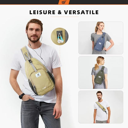 SKYSPER Sling Bag RFID Crossbody Sling Backpack Cross Body Shoulder Bag Travel - Image 6