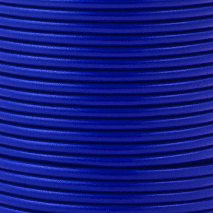 Mandala Crafts Round Genuine Blue Leather Cord - Image 3