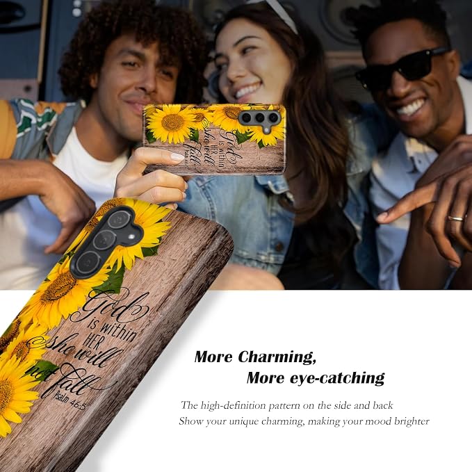 Compatible for Samsung Galaxy A37 5G Case, Dual Layer Heavy Duty 2 in 1 - Image 4