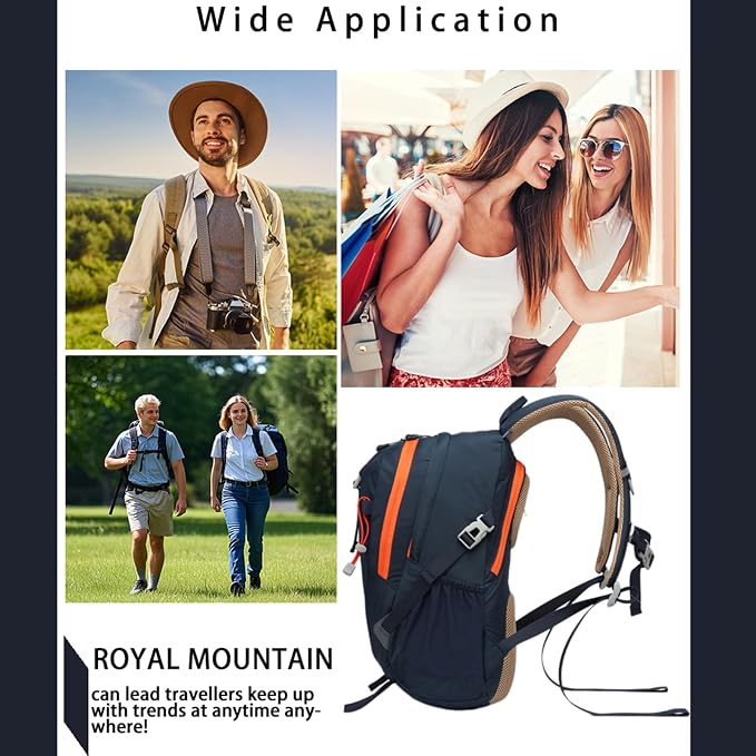 Hiking Backpack 30L Foldable Travel Daypack - Image 7