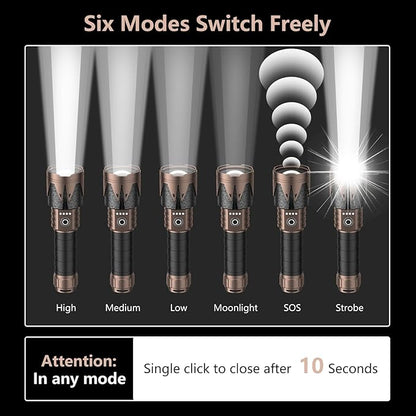 SKYFIRE Rechargeable Tactical Flashlight - Image 6