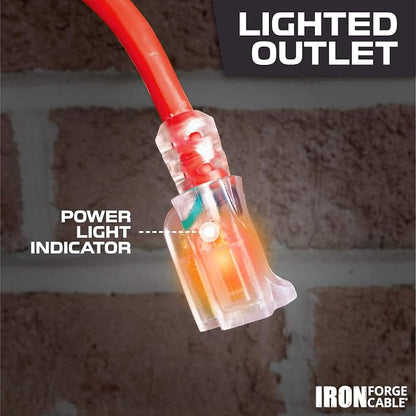 Iron Forge Cable 10 ft Lighted Outdoor Extension Cord - Image 7