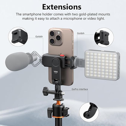 VRIG Phone Holder/Hot Shoe Mount Adapter Kit Compatible - Image 2