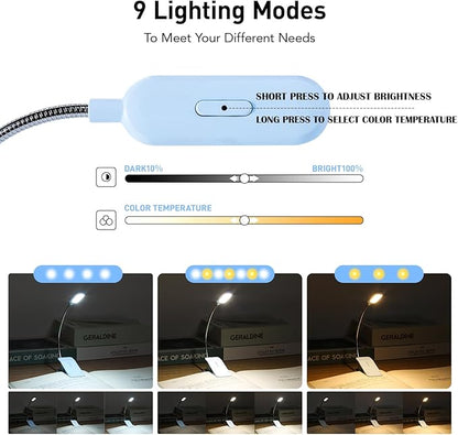 VAVOFO Rechargeable Book Light for Reading in Bed Kids, 7 LED Reading Light - Image 3