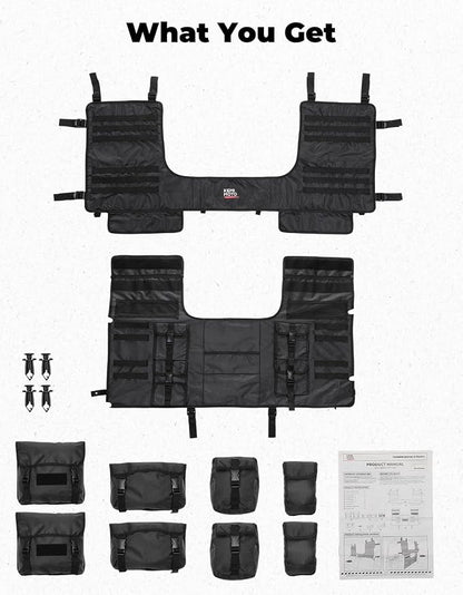 KEMIMOTO UTV Storage Bag, Seat Back Rack Compatible - Image 7